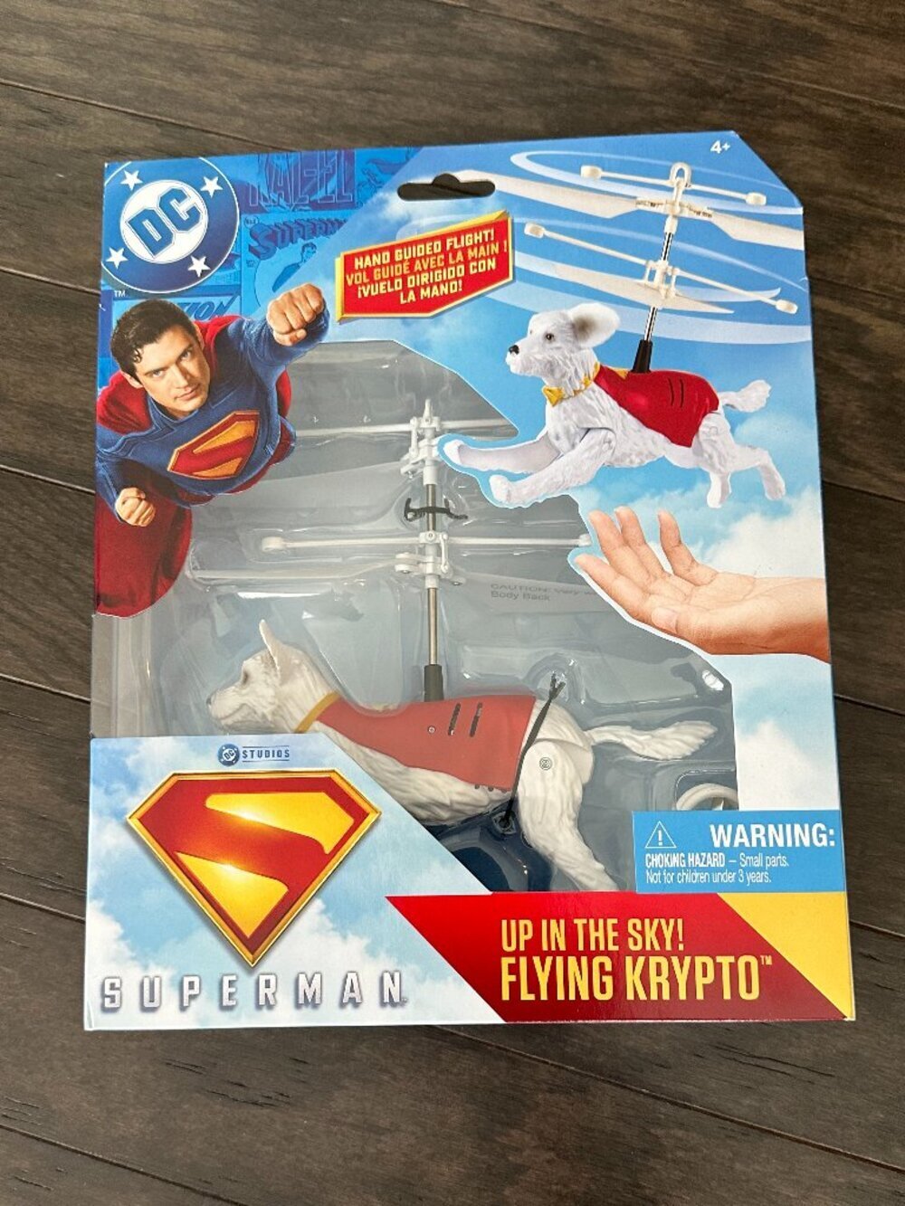 Superman "Up In The Sky!" Flying Krypto Action Figure